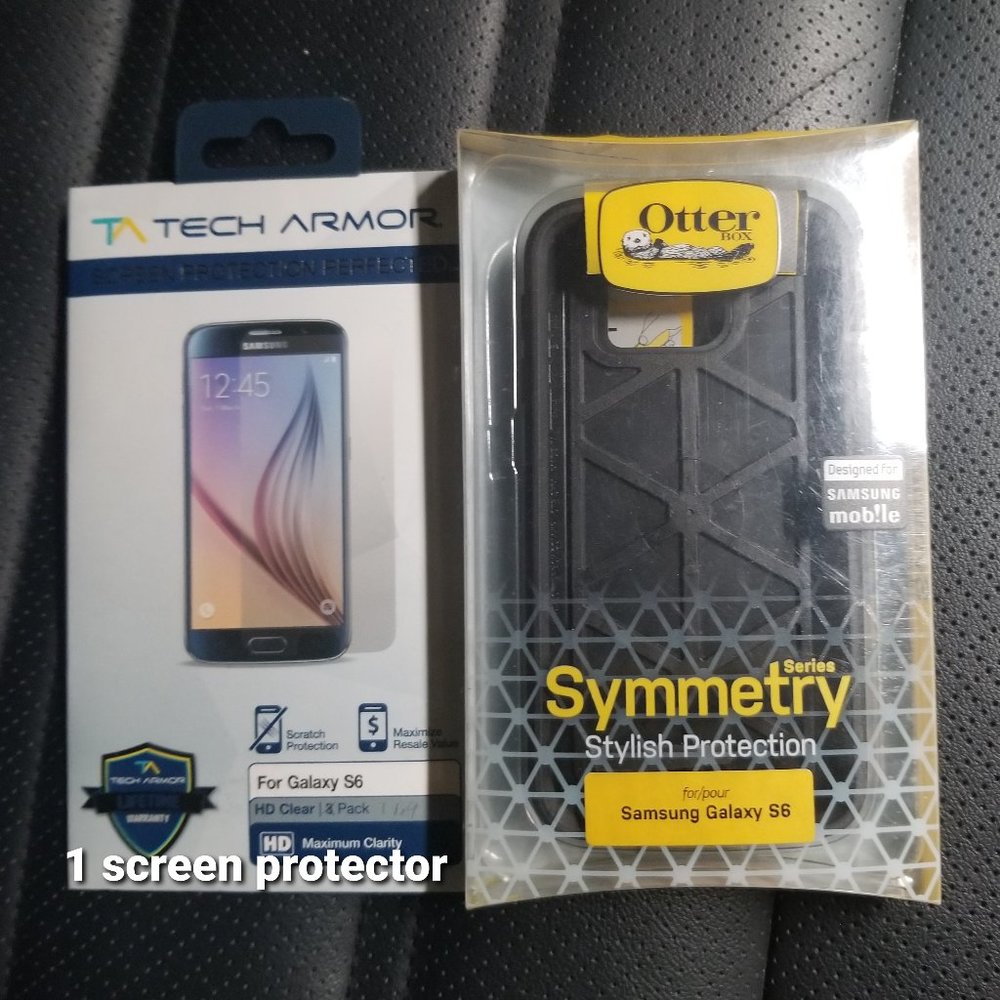 Otterbox Symmetry Case for Samsung Galaxy S6 + 1 free screen protector
